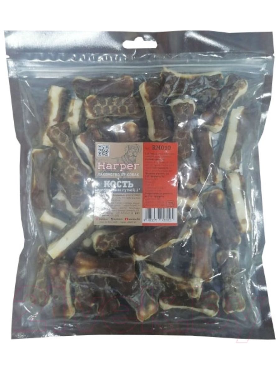 Harper Лакомство для собак Кость прессованная с уткой 2см, 500 гр. фото