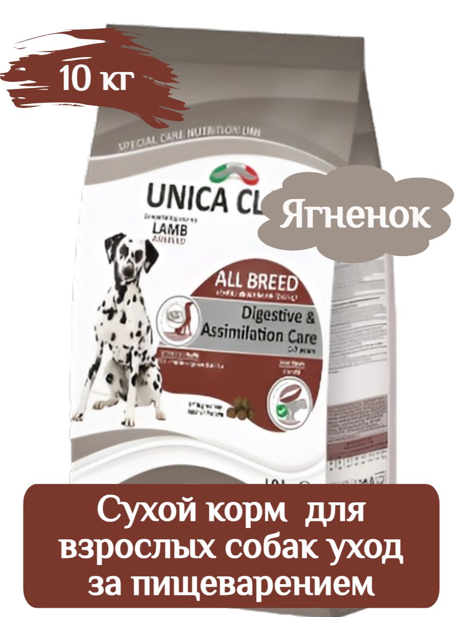 Корм Unica Classe для взрослых собак уход за пищеварением 10кг фото