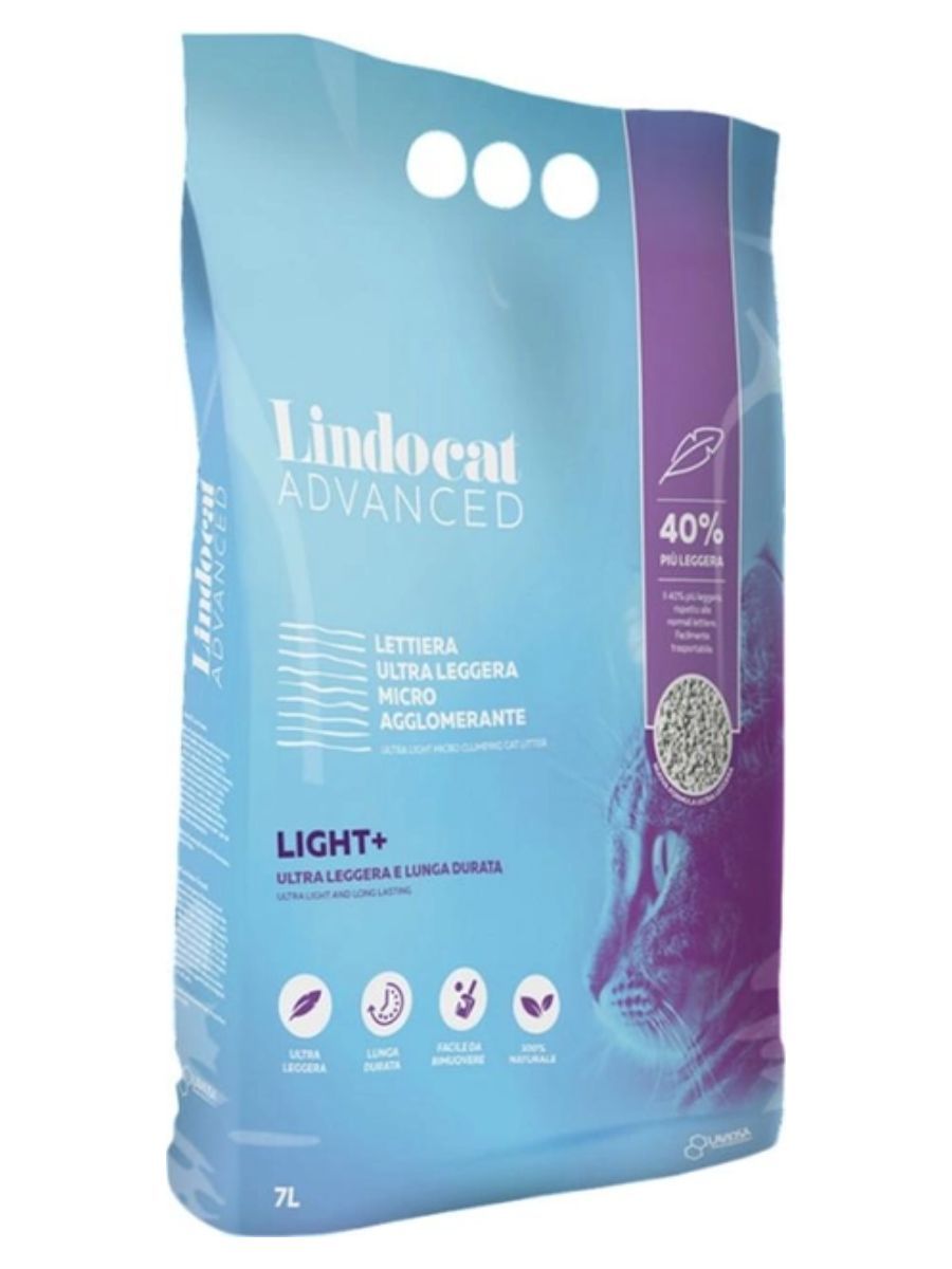 Наполнитель бентонитовый LINDOCAT ADVANCED LIGHT PLUS (сверхлегкий комкующийся наполнитель), 7л фото