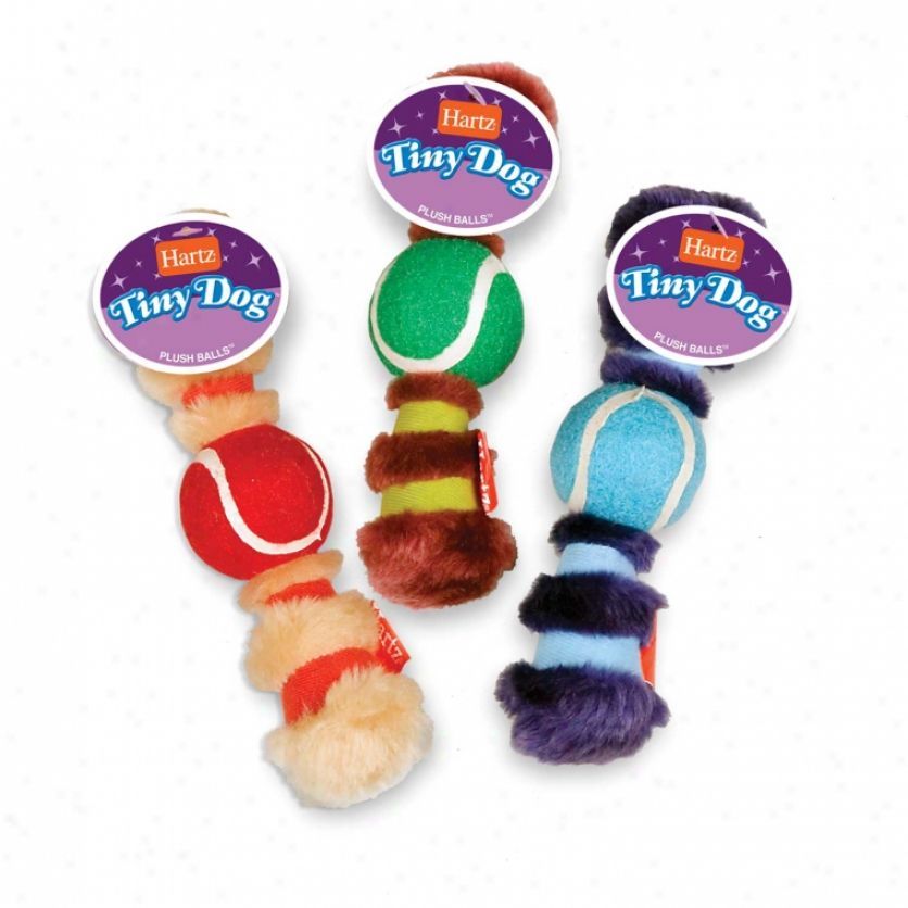 HARTZ Игрушка "Теннисный мяч с плюшем" для собак фото